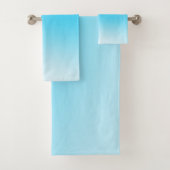 lichtblauw handdoekenset bad handdoek (Insitu)