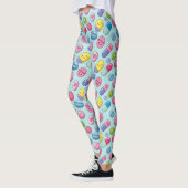 Lichtblauw Happy Pill Pattern Leggings (Links)