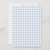 lichtblauw honkbal Oh, jongen baby shower uitnodig Kaart (Achterkant)