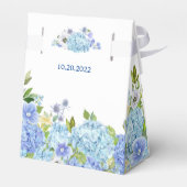 Lichtblauw Hydrangea Bloemen Gift Bruiloft Favor B Bedankdoosjes (Achterkant)