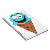 Lichtblauw ijs notitieboek (Rechterzijde)