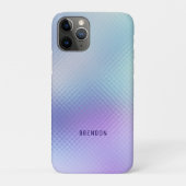 Lichtblauw Iridescent faux glazen textuur Case-Mate iPhone Case (Achterkant)