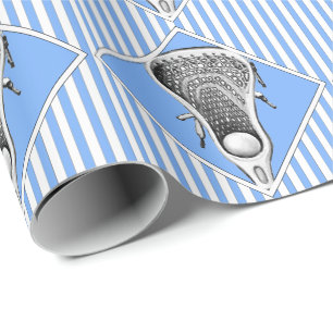Lichtblauw Lacrosse-cadeaupapier Cadeaupapier