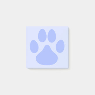 Lichtblauw Leuk Dier Pawprint 3x3 Post-it Notities Post-it® Notes