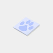 Lichtblauw Leuk Dier Pawprint 3x3 Post-it Notities Post-it® Notes (Schuin)