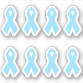 Lichtblauw lint sticker (Voorkant)