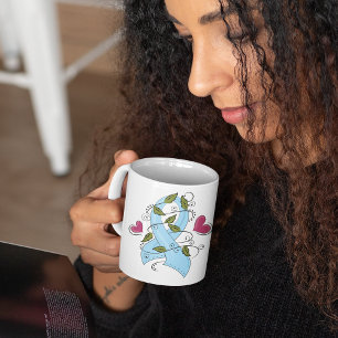Lichtblauw Lint van Bewustzijn, Steun en Hoop Koffiemok