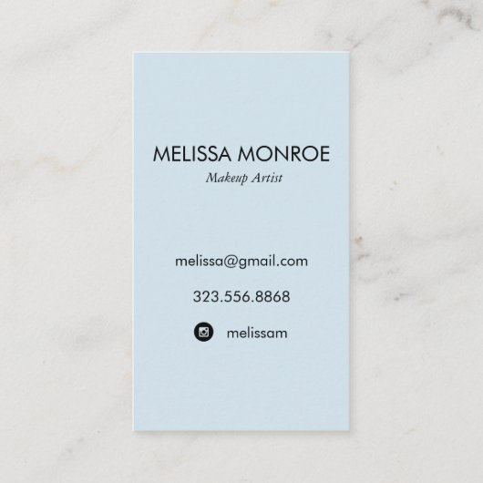 Lichtblauw lippenstift maakt tot keukenkunstenaars visitekaartje (Achterkant)