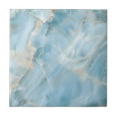 Lichtblauw Luxe Edelsteen Moderne Esthetiek Tegeltje (Voorkant)