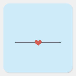 Lichtblauw maak je eigen Classic Ronde Sticker