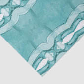 Lichtblauw Marmer Elegant Modern Patroon Tissuepapier (Detail)