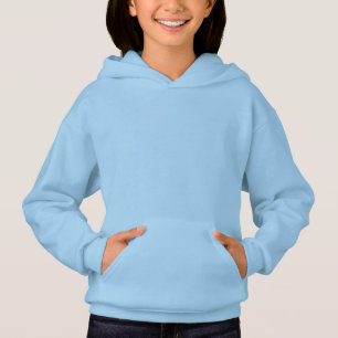 Lichtblauw Meisjes’ Hooded Sweatshirt