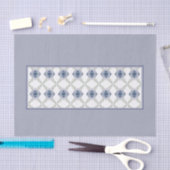 Lichtblauw met bloemen tissuepapier (Craft)