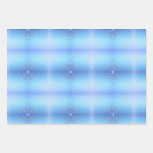 Lichtblauw met Sprinkles Inpakpapier Vel (Voorkant 3)