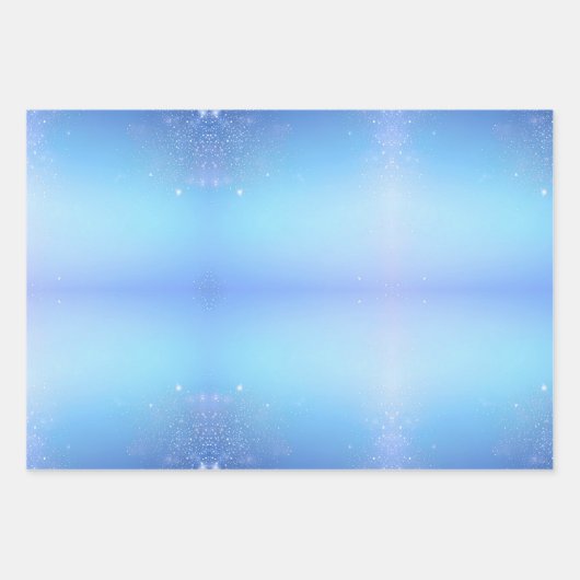 Lichtblauw met Sprinkles Inpakpapier Vel (Voorkant 2)