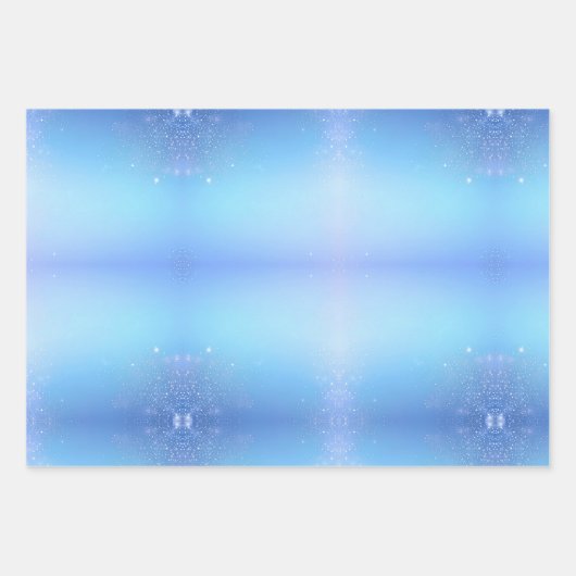 Lichtblauw met Sprinkles Inpakpapier Vel (Voorkant)