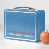 LICHTBLAUW Metalen Lunchbox by #METROPOLIM (In situ)
