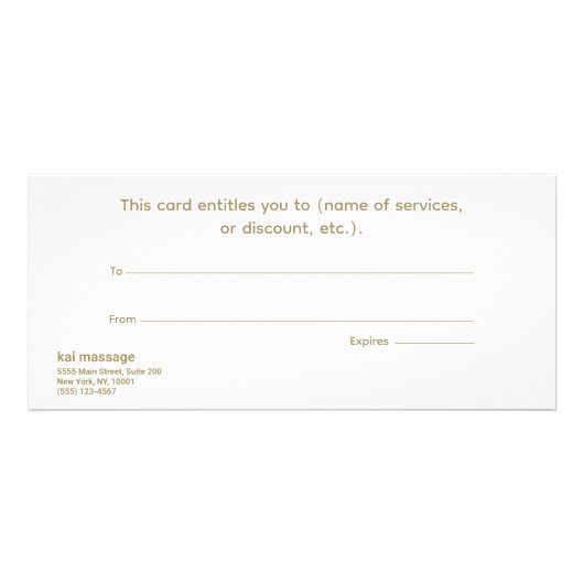 Lichtblauw Modern Retro Cadeaubon Reclamekaart (Achterkant)
