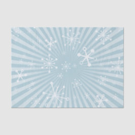 Lichtblauw Modern Sneeuwvlokken Tissue Paper Tissuepapier