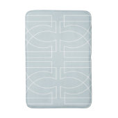 Lichtblauw Moderne Geometrisch Badmat (Voorkant Verticaal)