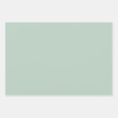 Lichtblauw Moderne Groovy Daisy Bloemen Inpakpapier Vel (Voorkant 3)