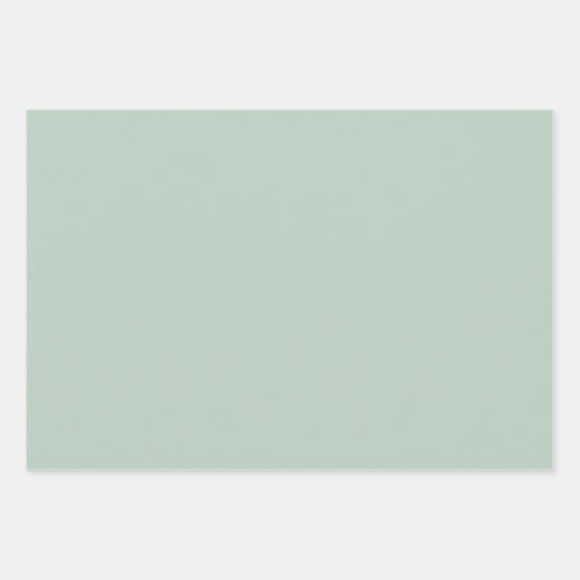 Lichtblauw Moderne Groovy Daisy Bloemen Inpakpapier Vel (Voorkant 3)