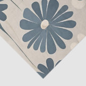 Lichtblauw Moderne Groovy Daisy Bloemen Tissuepapier (Detail)