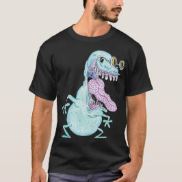 lichtblauw monster alien cartoon t-shirt