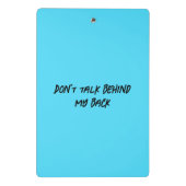 lichtblauw monster Klembord (Achterkant)