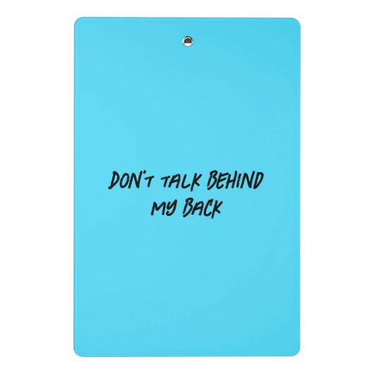 lichtblauw monster Klembord (Achterkant)