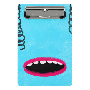 lichtblauw monster Klembord
