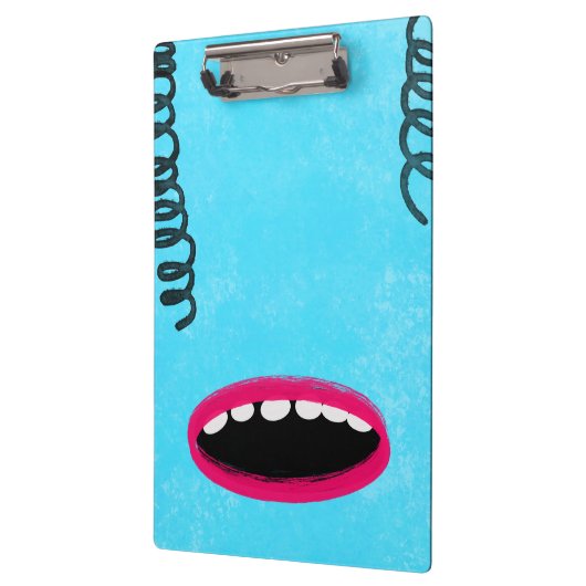 lichtblauw monster Klembord (Links)