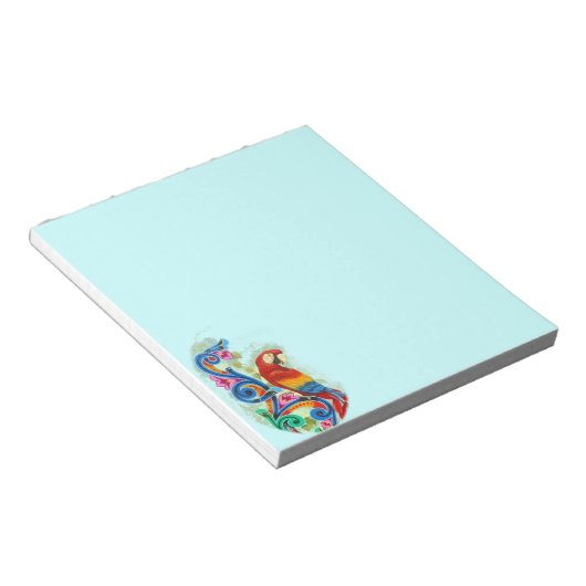 lichtblauw notitieblok (Schuin)