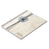 lichtblauw notitieboek (Linkerzijde)