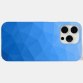 Lichtblauw ombre gradiënt geometrisch mesh patroon Case-Mate iPhone case (Achterkant (horizontaal))