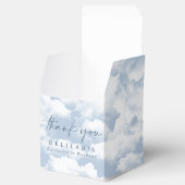 Lichtblauw "Op Wolken Zes" Meidenavondje Bedankdoosjes (Geopend)