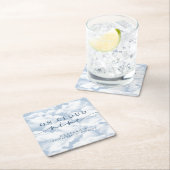 Lichtblauw "Op Wolken Zevende Hemel" Meisjesuitgan Kartonnen Onderzetters (Insitu)