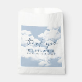 Lichtblauw "Op Wolken Zevende" Meisjesweekend Bedankzakje
