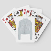 Lichtblauw overhemd pokerkaarten (Achterkant)