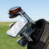 Lichtblauw Paisley Patroon Dames Golfheadcover (Insitu)
