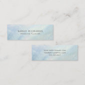 Lichtblauw Parelmoer Mini Visitekaartje (Voorkant / Achterkant)