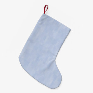 Lichtblauw patroon - kleine kerstsok