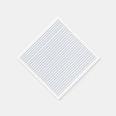 Lichtblauw Periwinkle Dunne Delicate Streeppatroon Servet (Hoek)