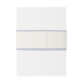 Lichtblauw Plaid Bow Elegant Neutraal Baby shower Uitnodigingen Wikkel (Achterkant Voorbeeld)