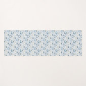 Lichtblauw Pompoenpatroon - Yogamat (Voorkant (horizontaal))