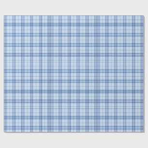 Lichtblauw raamwerkruitpatroon cadeaupapier