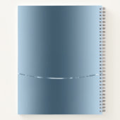 Lichtblauw Roestvrij Notitieboek (Achterkant)