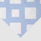 Lichtblauw rooster op wit tissuepapier (Detail)