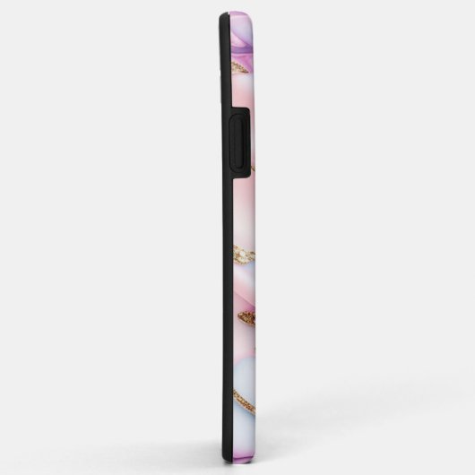 Lichtblauw Roze Agaat Marmer Modern Collectie Case-Mate iPhone Case (Achterkant/rechts)