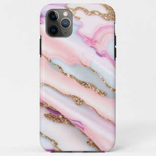 Lichtblauw Roze Agaat Marmer Modern Collectie Case-Mate iPhone Case